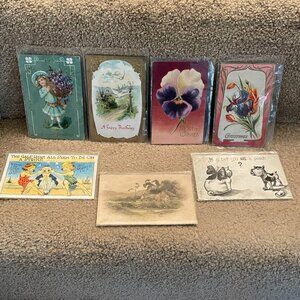 Vintage Postcards  1909 - 1937 F A Moss Cavally Dogs Germany Stamped